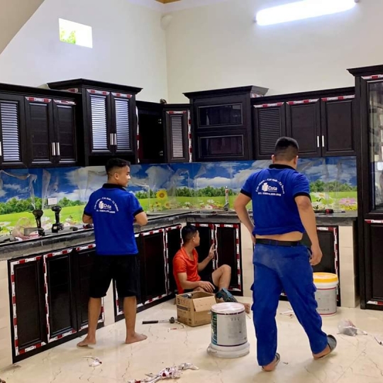 THI CÔNG CÔNG TRÌNH TỦ BẾP