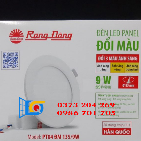 Đèn LED Panel Tròn đổi màu 135/9W – PT04 ĐM 135/9W