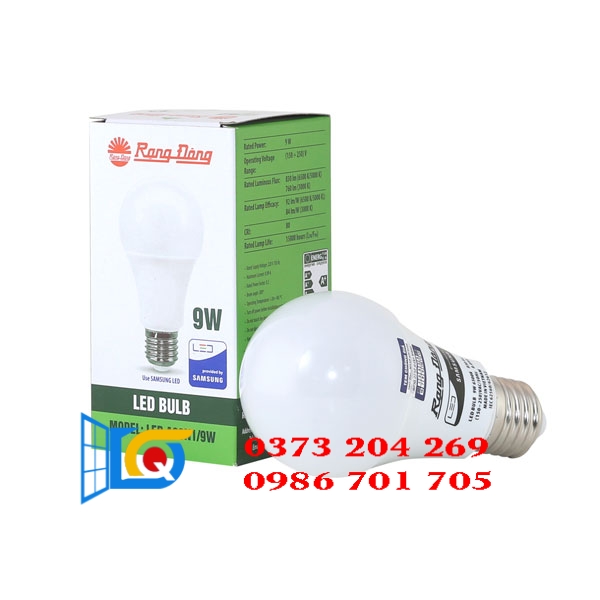 Bóng Đèn LED Búp Tròn 9W Rạng Đông LED A60N1/9W