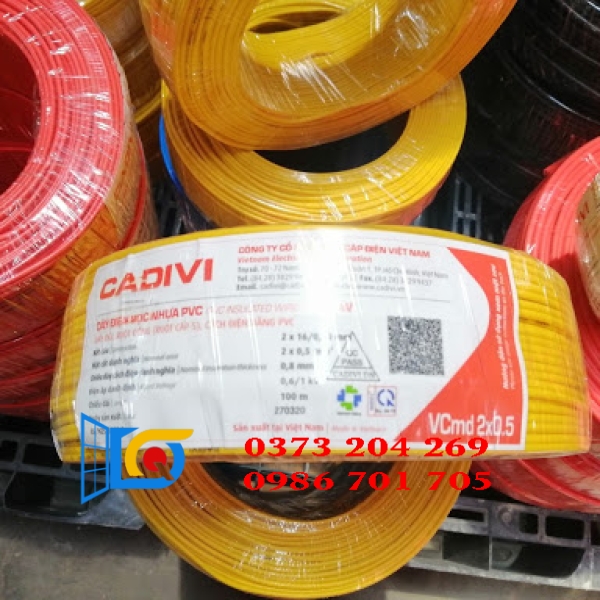 Dây điện Cadivi, Dây đôi mềm VCmd 2×1.5mm