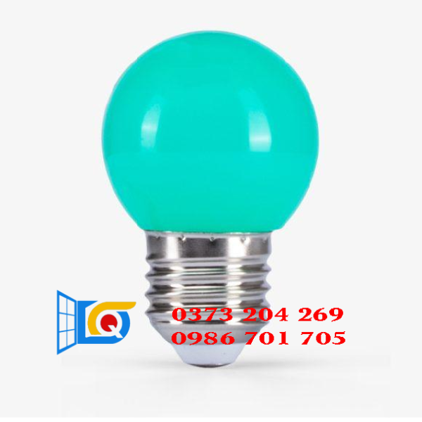 Bóng đèn LED BULB tròn 1W màu xanh lá – A45G/1W