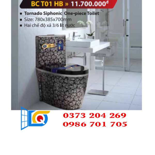bàn cầu khối BC T01 HB Yoshi