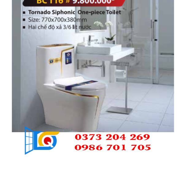 bồn cầu khối BC T16 yoshi