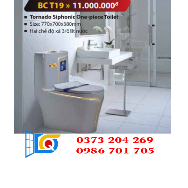 bồn cầu khối yoshi BC T19