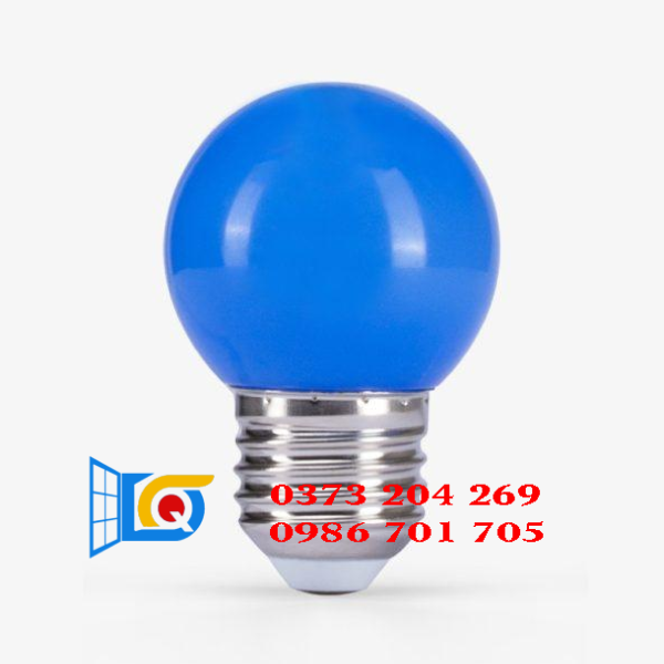  Bóng đèn LED BULB tròn 1W màu xanh lam – A45B/1W