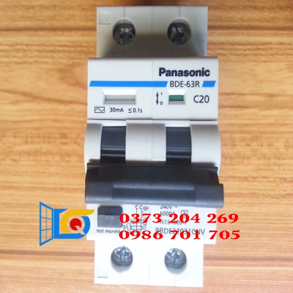 RCBO 2P Chống Giật 20A Panasonic