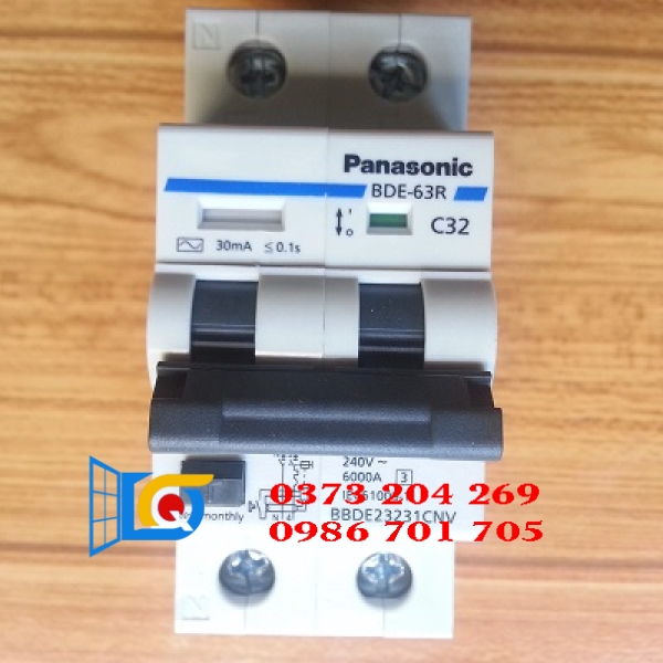 RCBO 2P Chống Giật 32A Panasonic