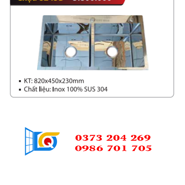 chậu rửa chén inox 8245B Yoshi