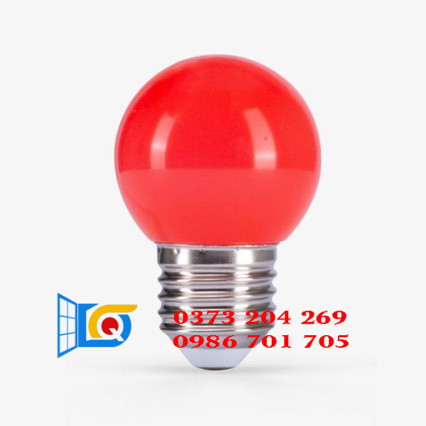 Bóng đèn LED BULB tròn 1W màu đỏ – A45R/1W