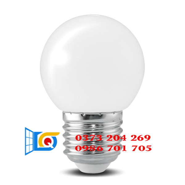 Bóng đèn LED BULB tròn 1W màu trắng – A45W/1W