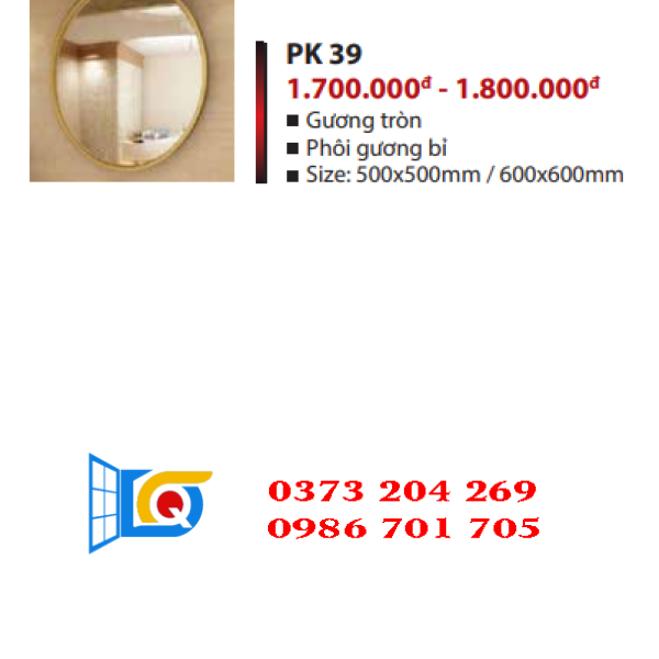 phụ kiện yoshi gương tròn PK 39