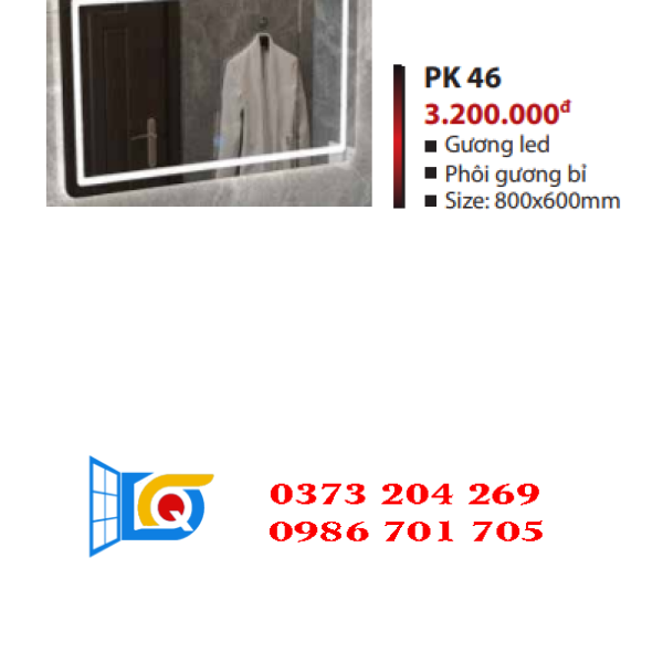 phụ kiện yoshi gương led 46