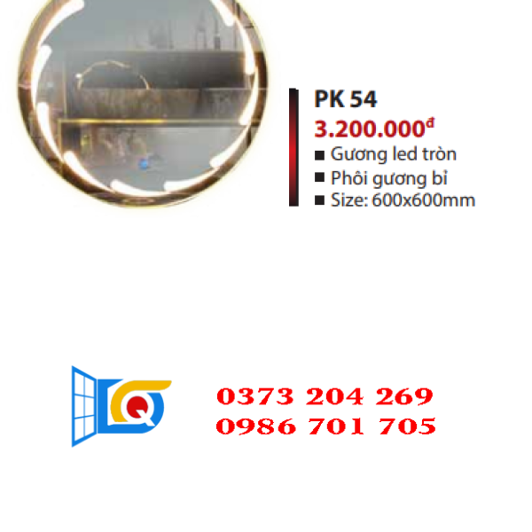 Gương led tròn PK 54